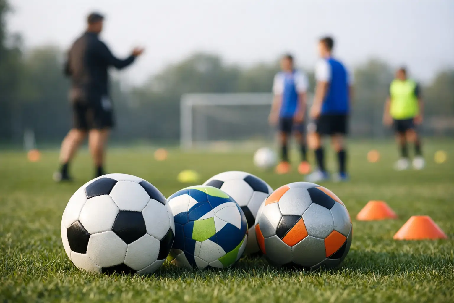 Choosing footballs for training sessions