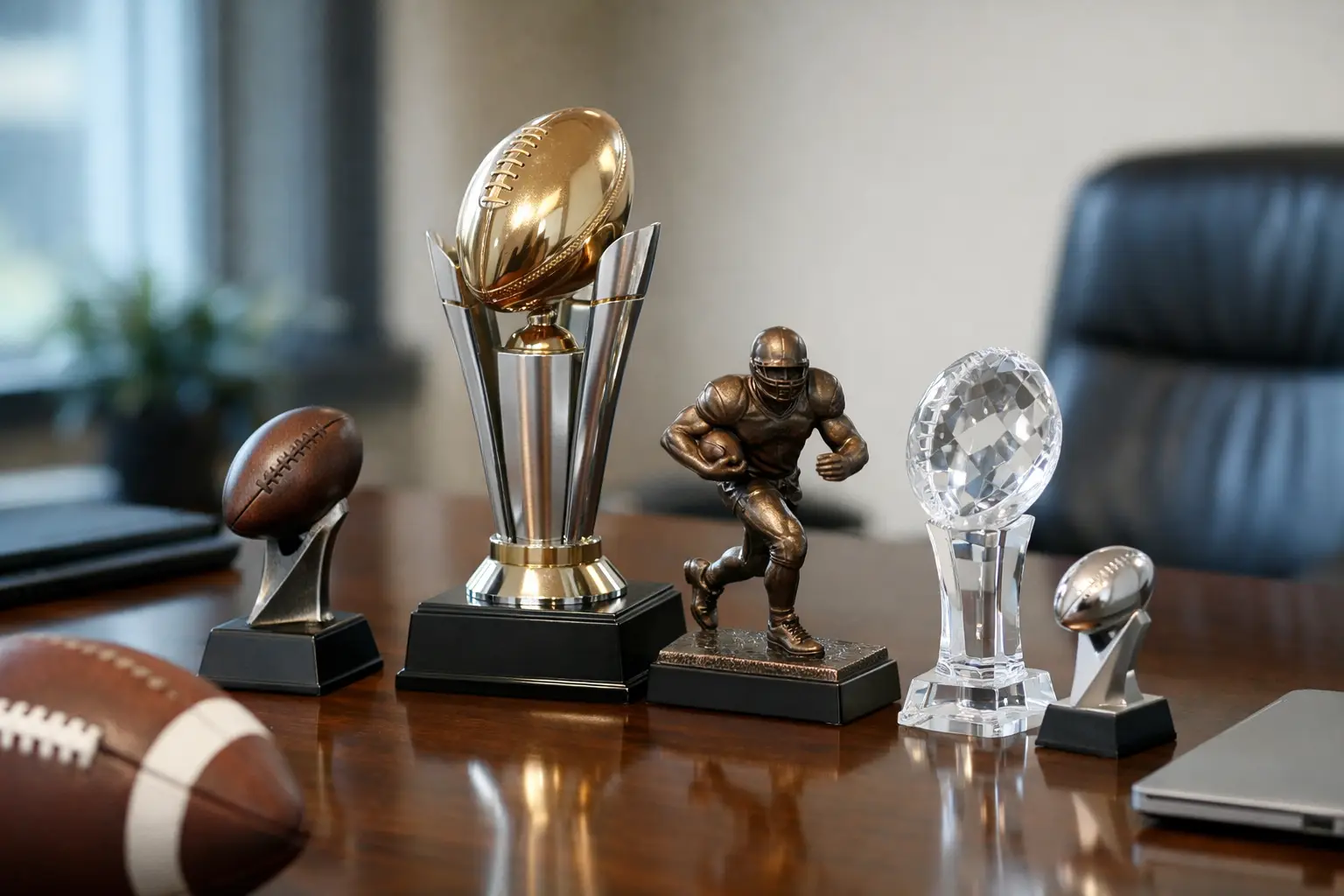 Football Trophies for Presentations That Fit